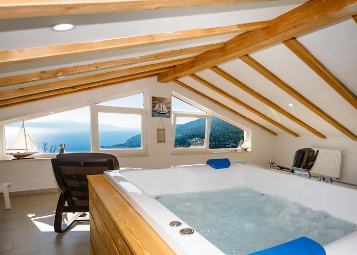 Ivetta For 10 People Near With Sea View & Children Playground * Opatija