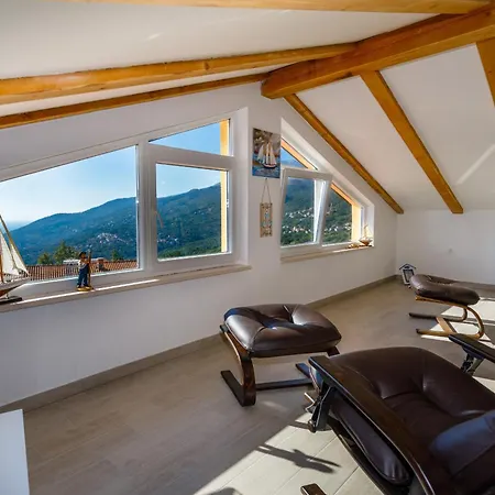 Ivetta For 10 People Near With Sea View & Children Playground Villa Opatija